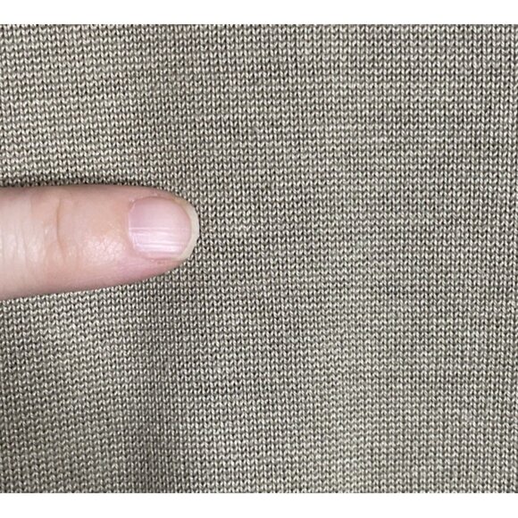 Roundtree Yorke Womens XL Brown Tunic Top Sweater Short Sleeve Silk Blend Career - Picture 4 of 8